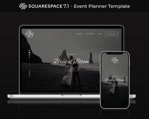 Bridal Bloom Wedding/Event Planner - Squarespace 7.1 Website Template